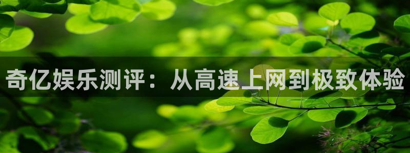 摩登7官网：奇亿娱乐测评：从高速上网到极致体验